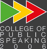 Train the Trainer Courses and Public Speaking Course ? Are you in the Training the Trainer page? He also suggests the | College of Public Speaking bit is missing from the page title.