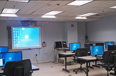 Classroom ready for presentation